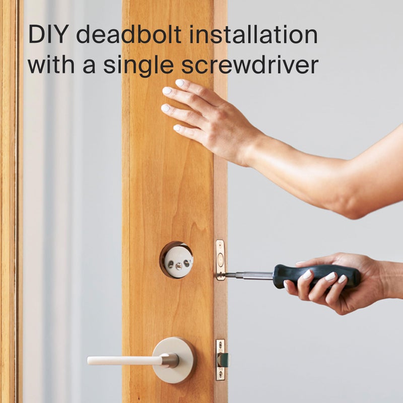 ليفل قفل المستوى + قفل Deadbolt الذكي - أصغر قفل ذكي في العالم بالإضافة إلى مفاتيح Apple Home - تطبيق Level لنظامي التشغيل iOS وAndroid - يعمل مع Apple Home (أسود غير لامع) - Image 4